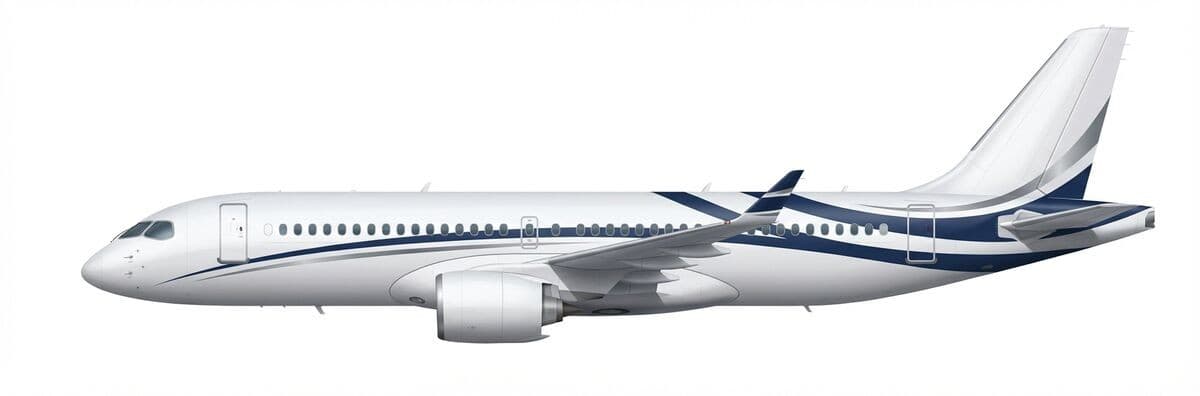 Airbus ACJ 220 vip airliner exterior — charter with VOLO