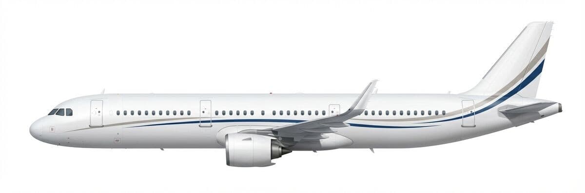Airbus ACJ A321 Neo vip airliner exterior — charter with VOLO