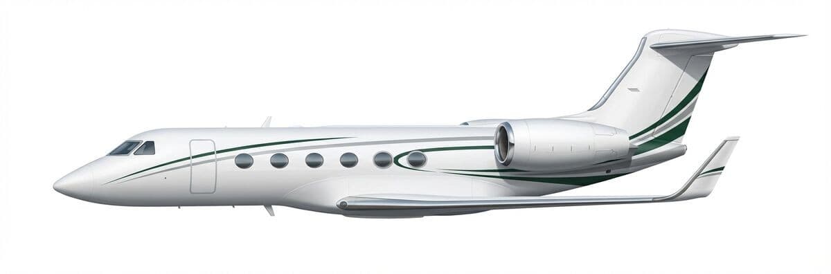 Gulfstream G400 heavy jet exterior — charter with VOLO