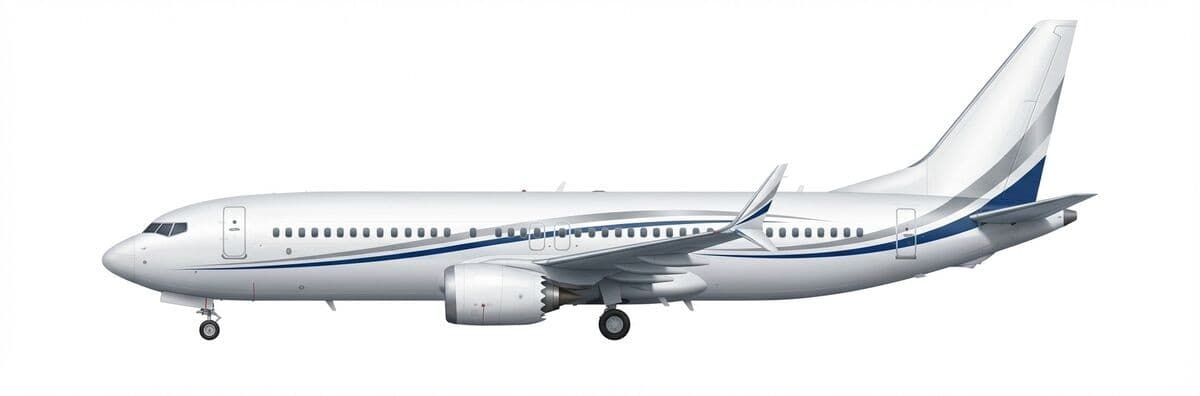 Boeing BBJ MAX vip airliner exterior — charter with VOLO