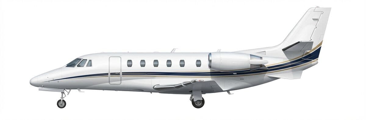 Citation XLS+ midsize jet exterior — charter with VOLO