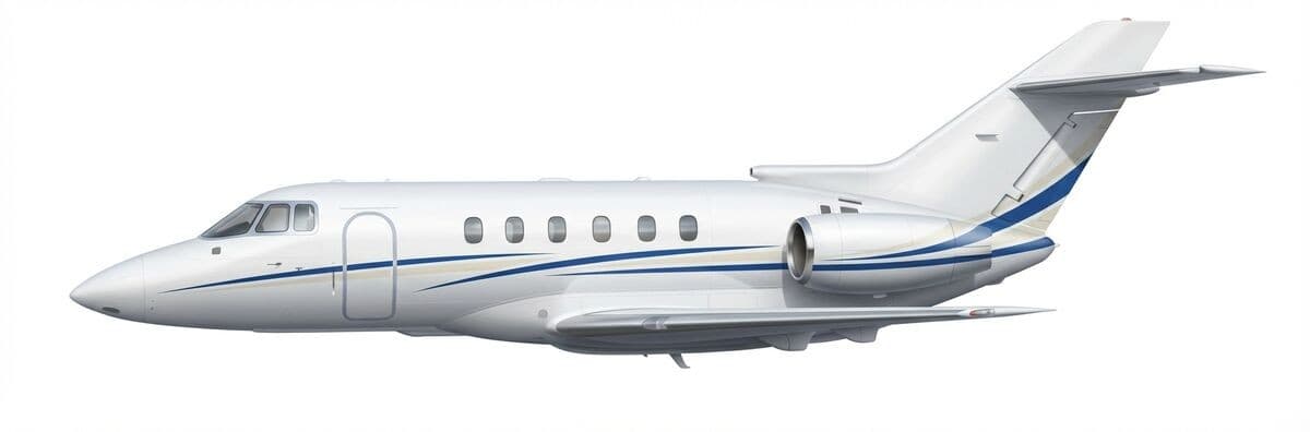 Hawker 200 light jet exterior — charter with VOLO