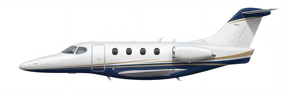 Premier IA light jet exterior — charter with VOLO