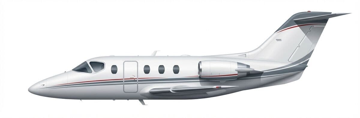 Beechcraft 400 light jet exterior — charter with VOLO