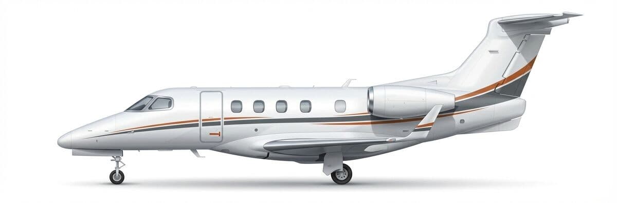 Phenom 300E light jet exterior — charter with VOLO