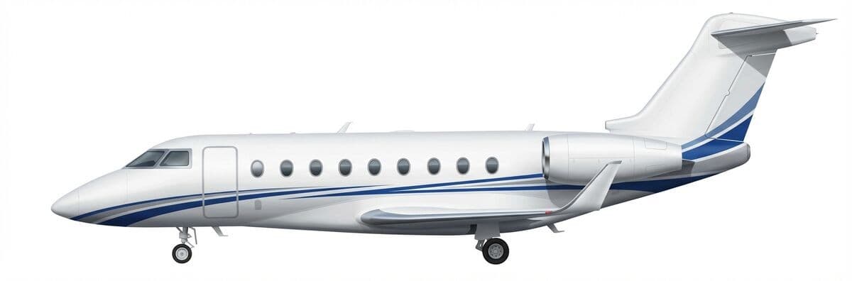 Gulfstream G280 super midsize jet exterior — charter with VOLO