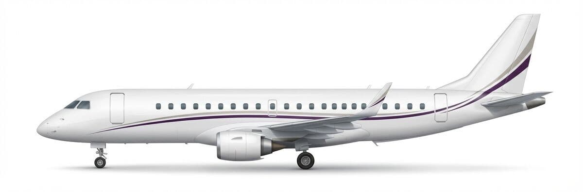 Lineage 1000E vip airliner exterior — charter with VOLO