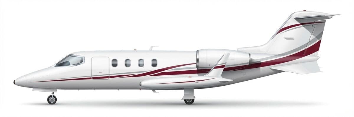 Learjet 31 midsize jet exterior — charter with VOLO
