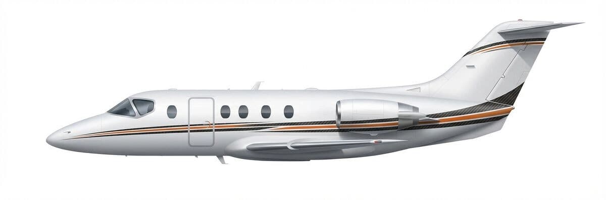 Hawker 400XPR light jet exterior — charter with VOLO