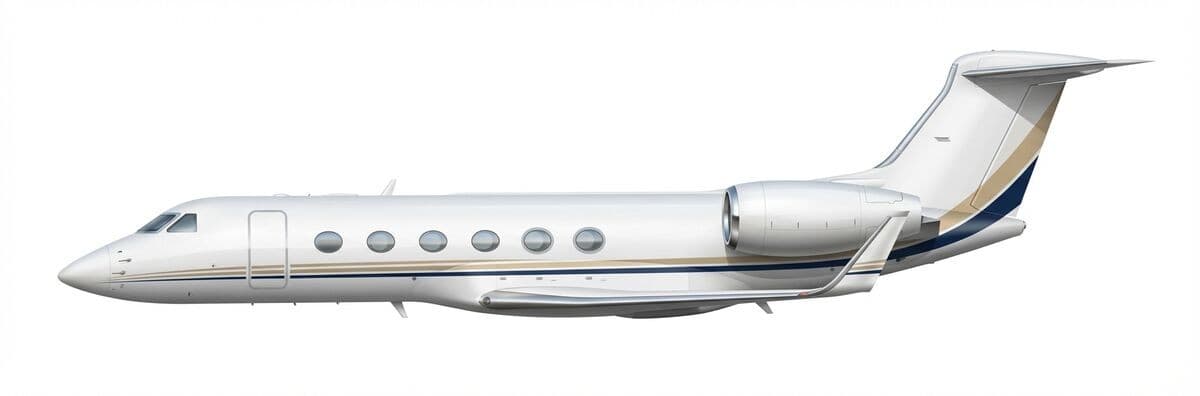 Gulfstream GV ultra long range exterior — charter with VOLO