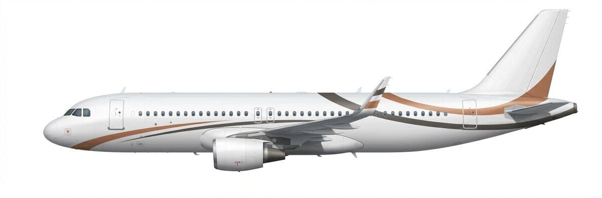 Airbus ACJ A320 vip airliner exterior — charter with VOLO