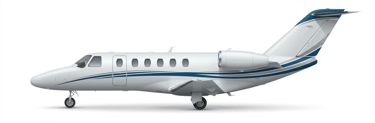 Citation CJ3 light jet exterior — charter with VOLO