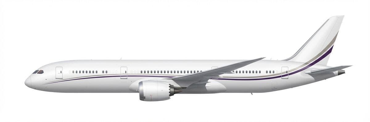 Boeing BBJ 787 vip airliner exterior — charter with VOLO