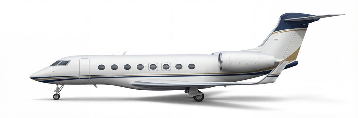 Gulfstream G600 heavy jet exterior — charter with VOLO