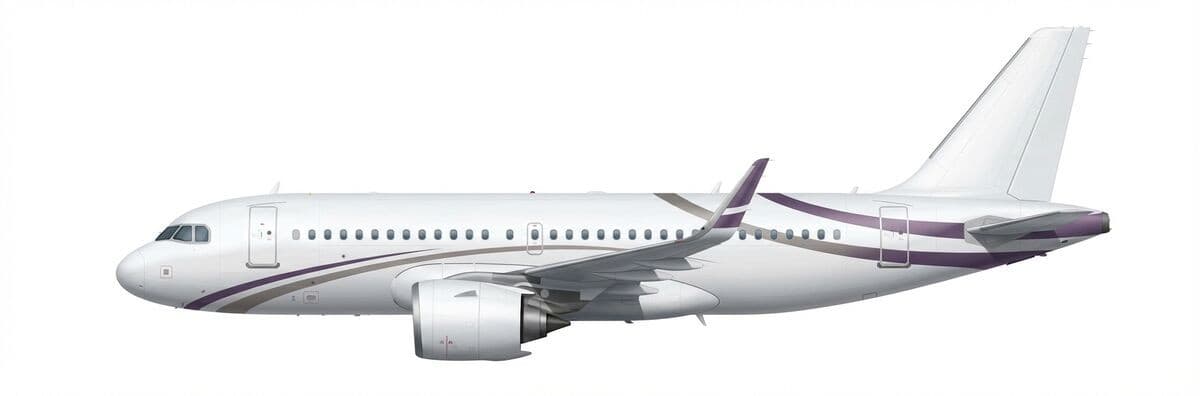 Airbus ACJ A319 Neo vip airliner exterior — charter with VOLO