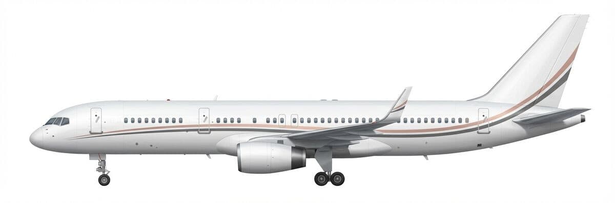 Boeing BBJ 757 vip airliner exterior — charter with VOLO
