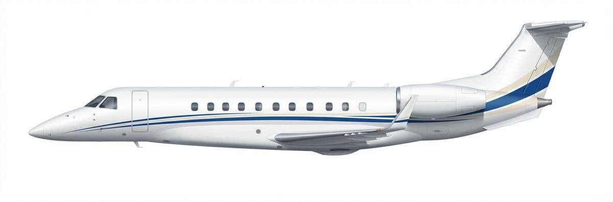 Legacy 650 heavy jet exterior — charter with VOLO