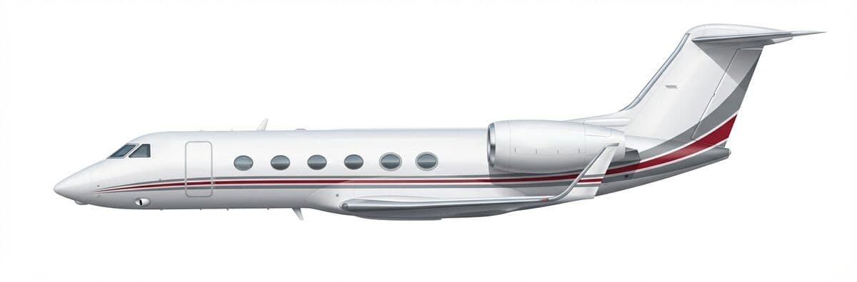 Gulfstream G450 heavy jet exterior — charter with VOLO