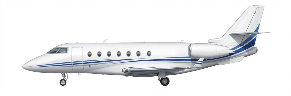 Gulfstream G200 super midsize jet exterior — charter with VOLO