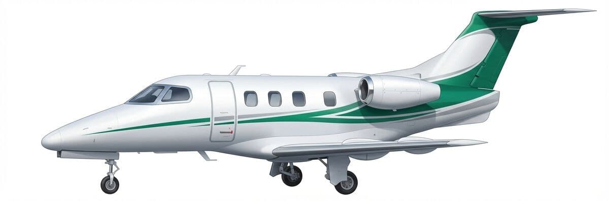 Phenom 100E very light jet exterior — charter with VOLO
