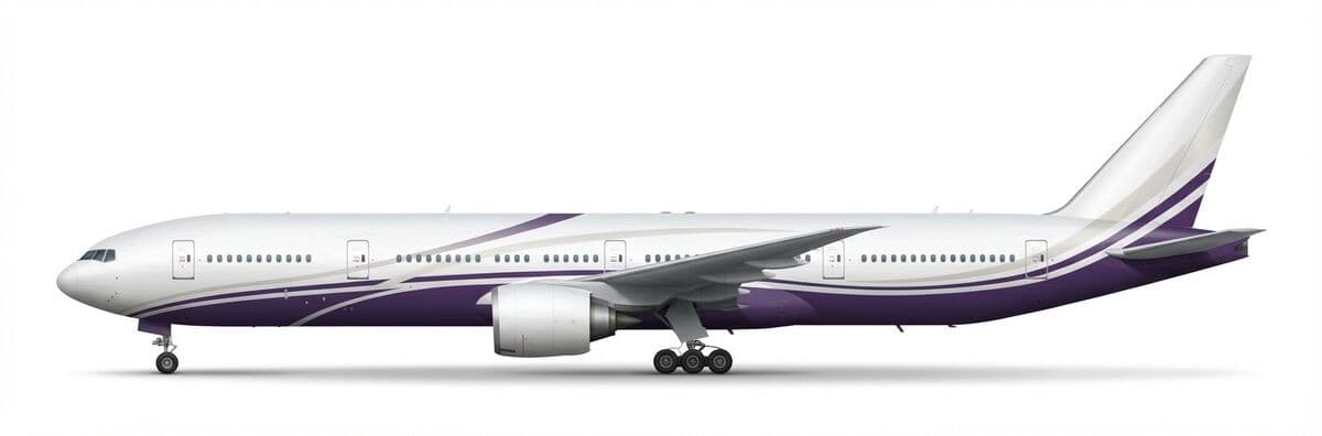 Boeing BBJ 777 vip airliner exterior — charter with VOLO