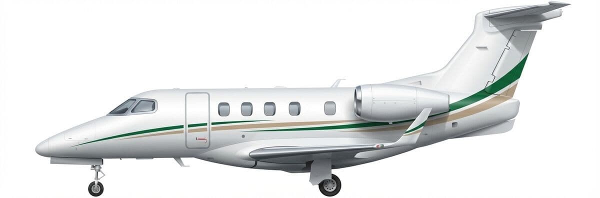 Phenom 300 light jet exterior — charter with VOLO