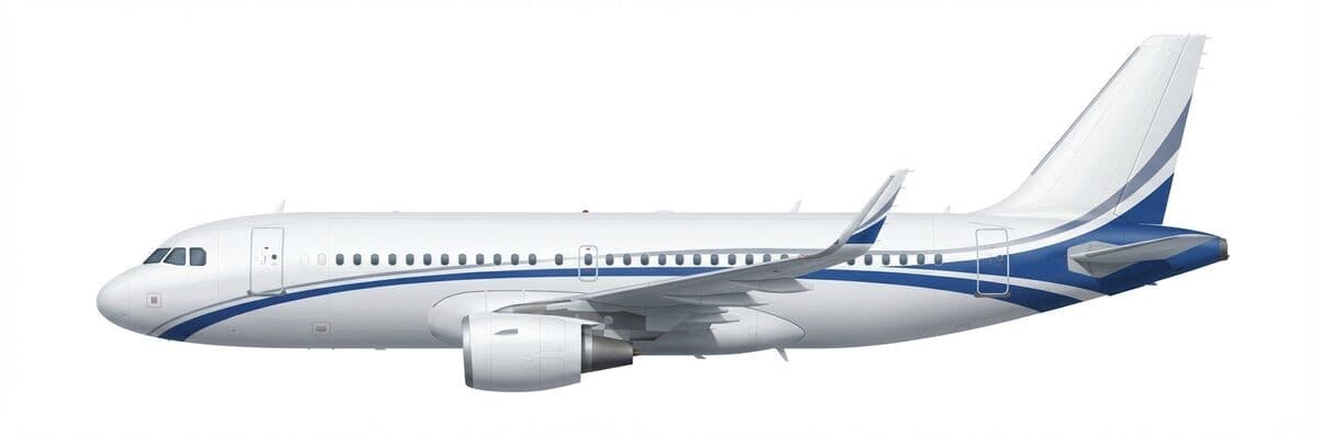 Airbus ACJ A319 LR vip airliner exterior — charter with VOLO