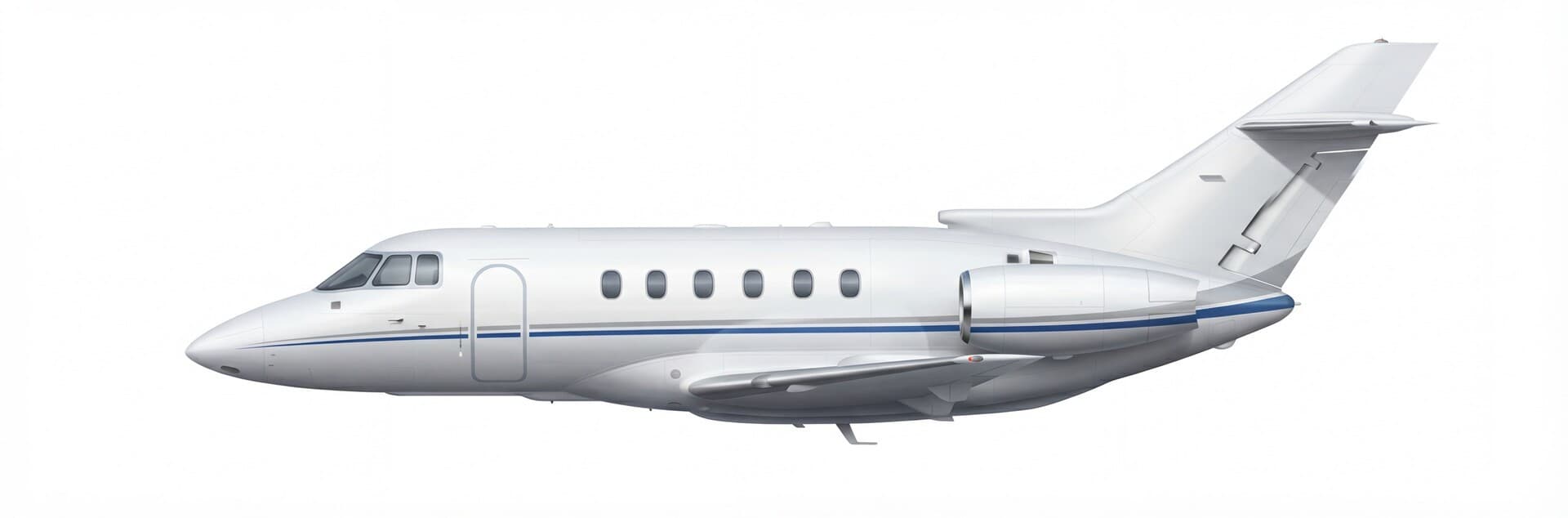 英国宇航BAe 125-700 超中型公务机外观 — VOLO私人包机