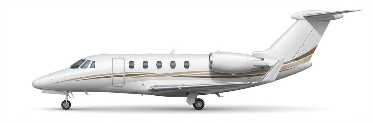 Citation VI midsize jet exterior — charter with VOLO