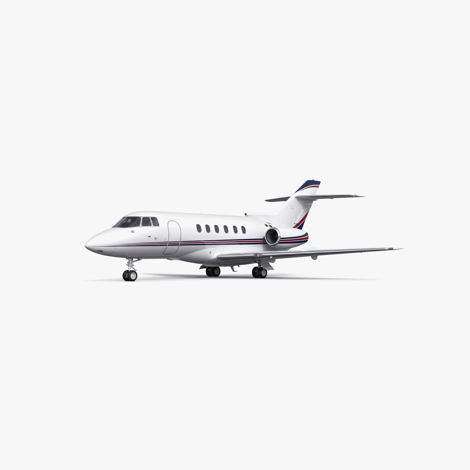 BAe 125-400 Midsize Jet private jet — 3D exterior view from VOLO charter fleet