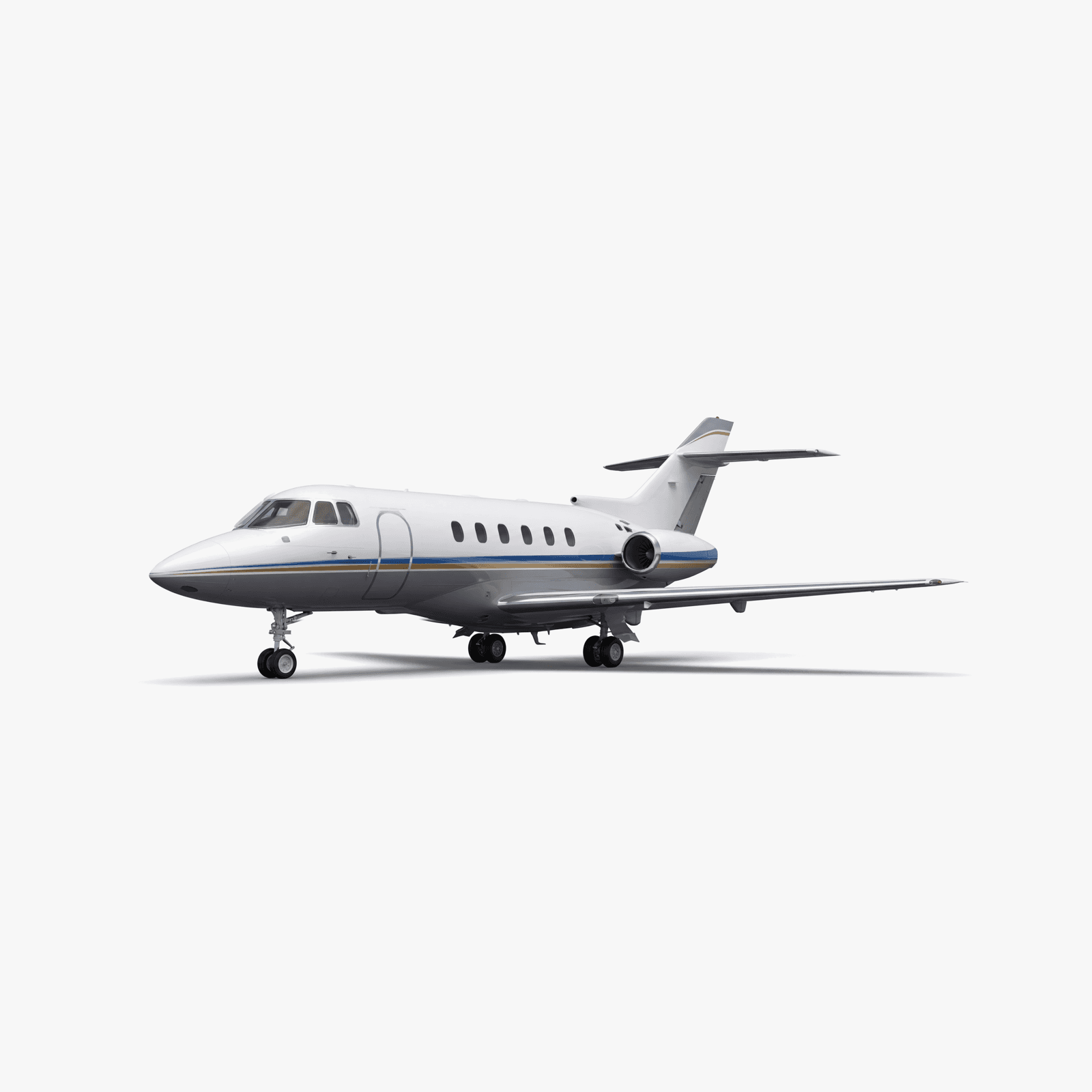BAe 125 Midsize Jet private jet — 3D exterior view from VOLO charter fleet