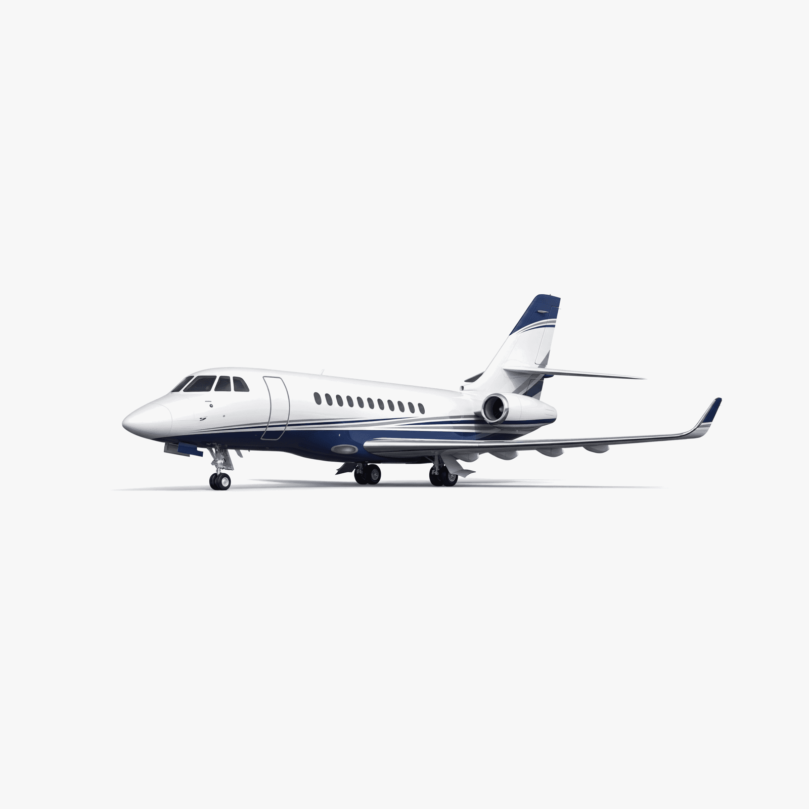 Challenger 600 Heavy Jet private jet — 3D exterior view from VOLO charter fleet