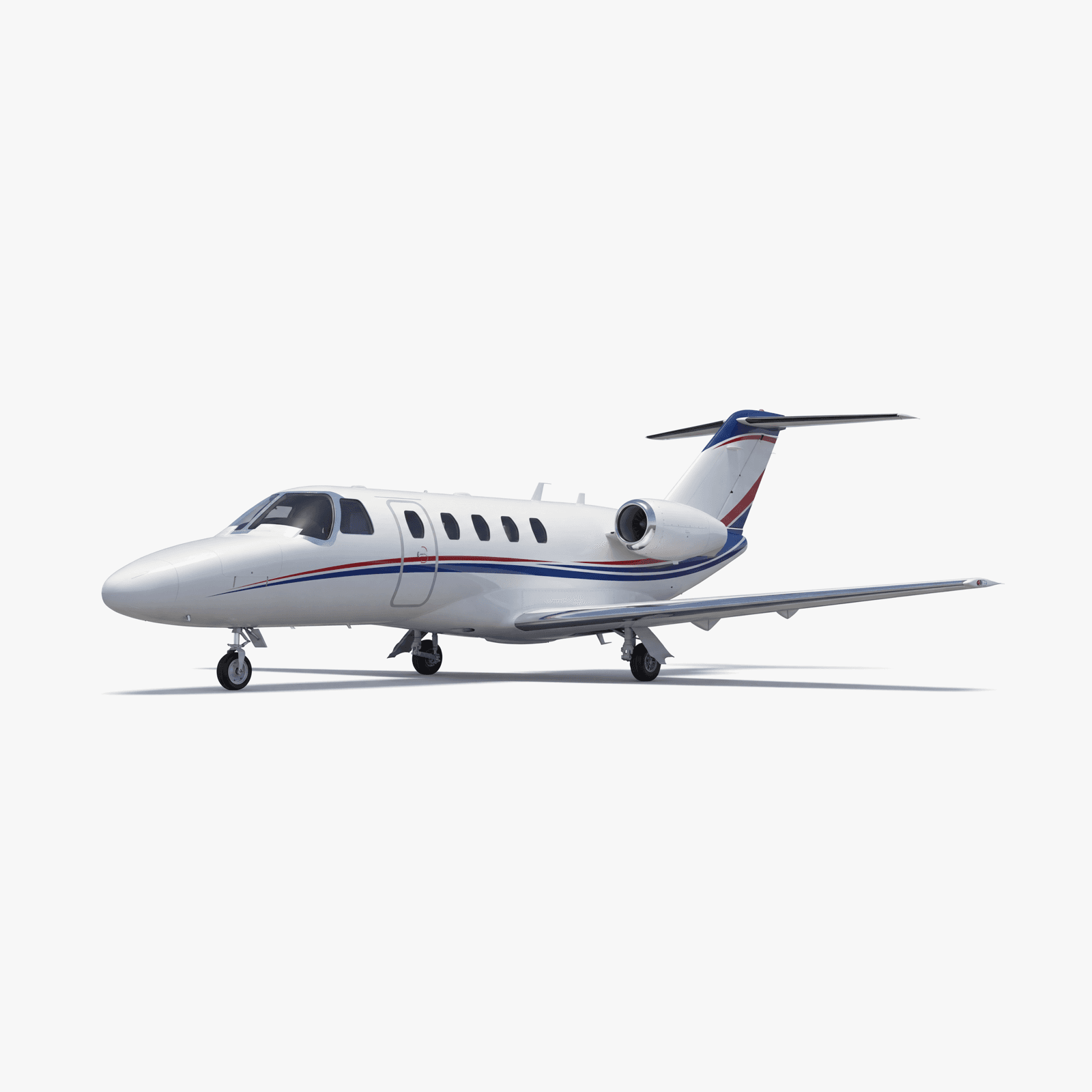 Citation CJ2+ Light Jet von Cessna — 3D-Außenansicht Gesamtperspektive