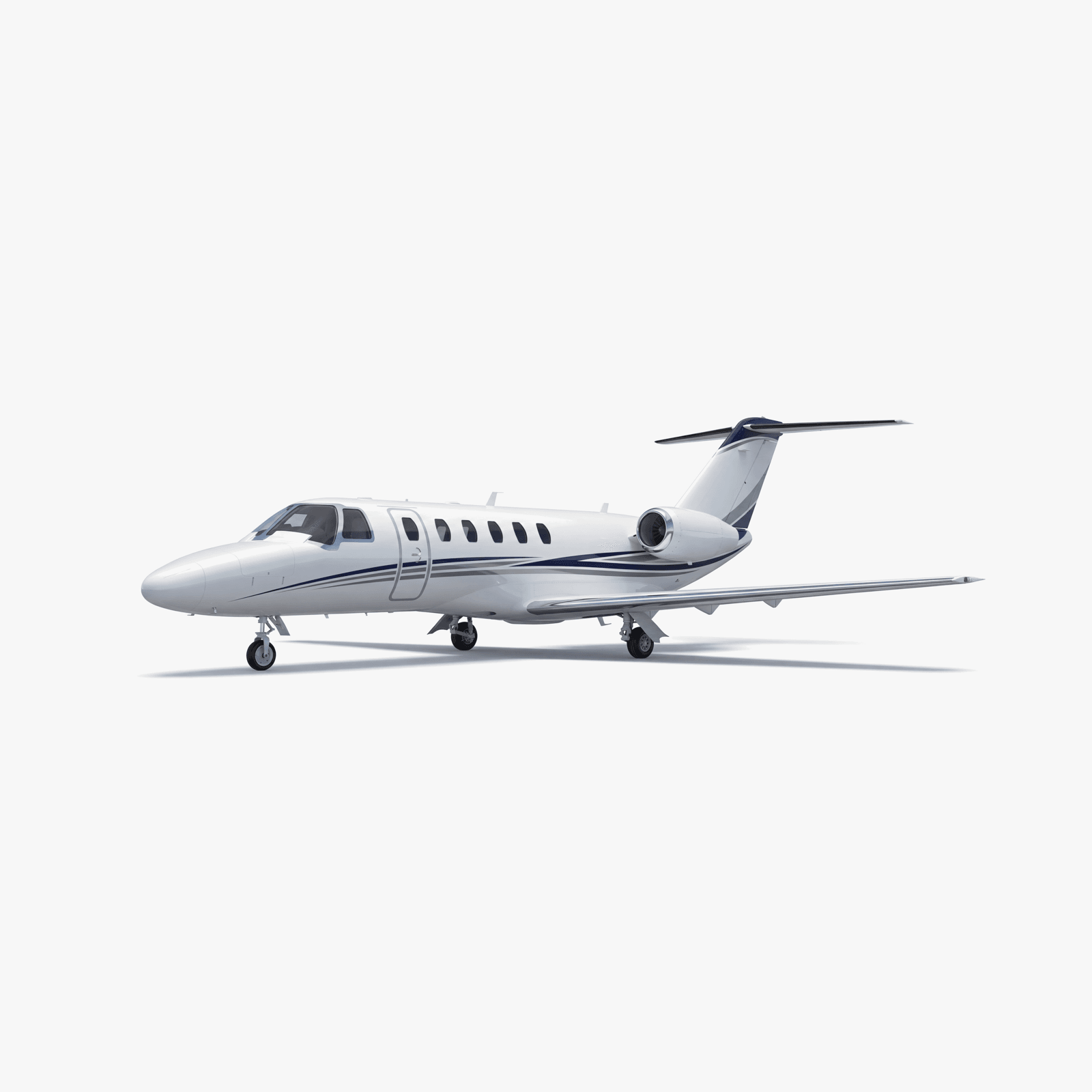 Citation CJ3+ Light Jet private jet — 3D exterior view from VOLO charter fleet