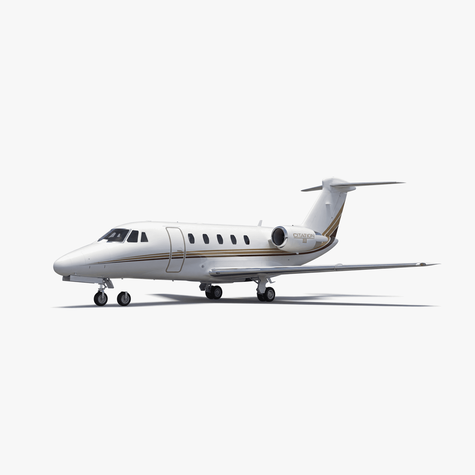 Citation III Midsize Jet private jet — 3D exterior view from VOLO charter fleet
