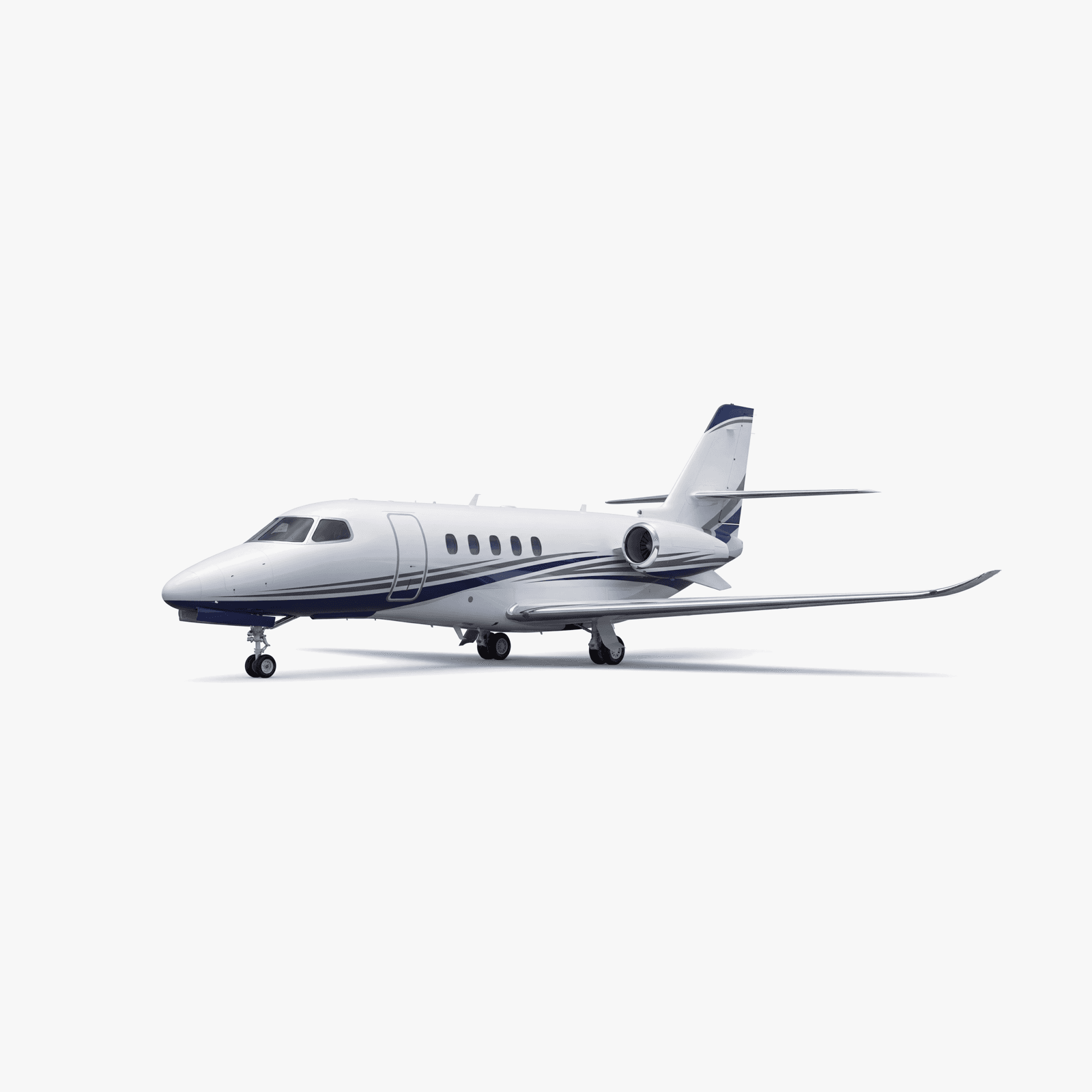 Citation Latitude Super Midsize private jet — 3D exterior view from VOLO charter fleet