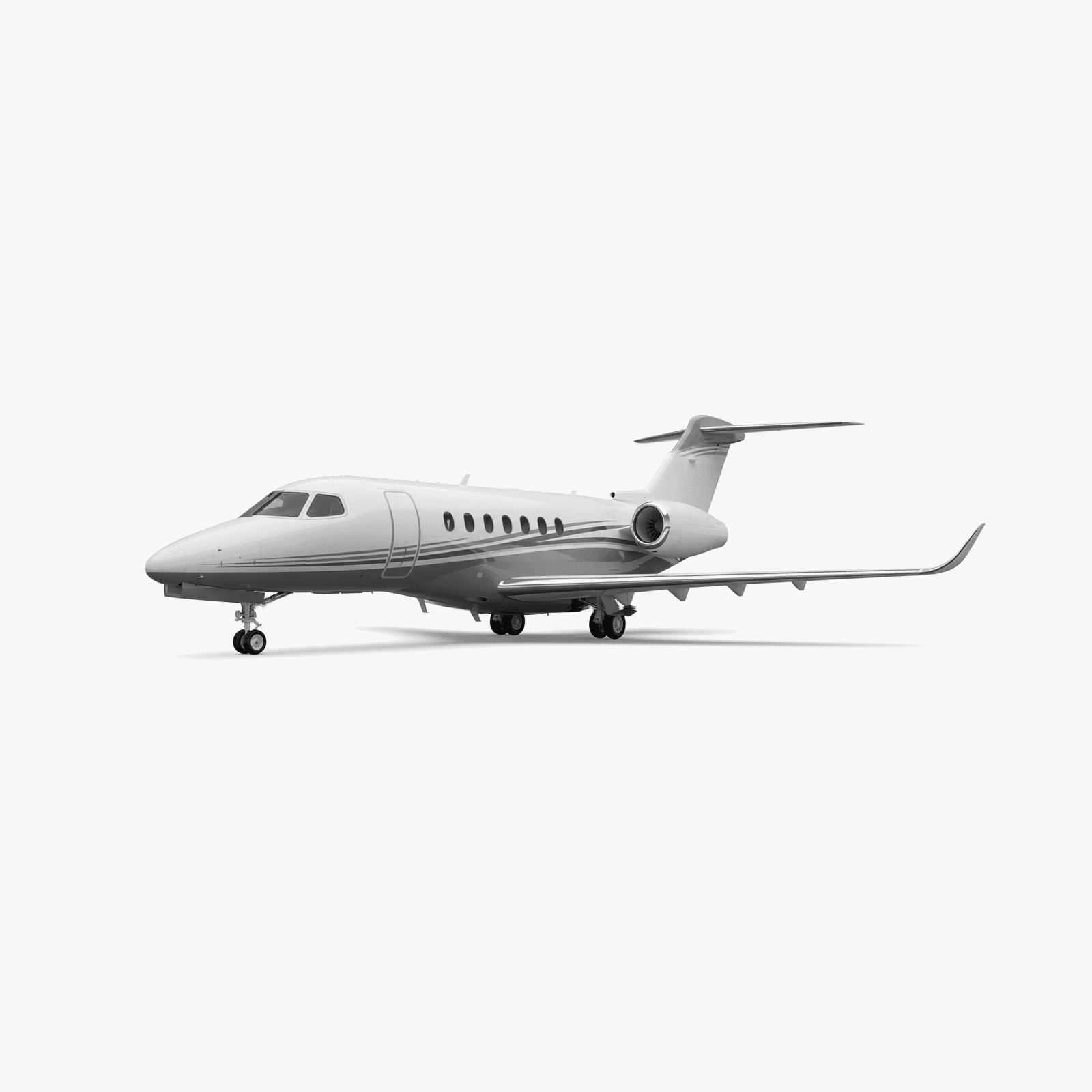Citation Longitude Super Midsize Jet private jet — 3D exterior view from VOLO charter fleet
