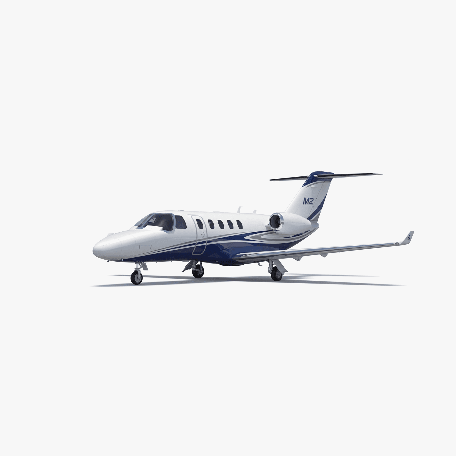 Citation M2 Light Jet private jet — 3D exterior view from VOLO charter fleet