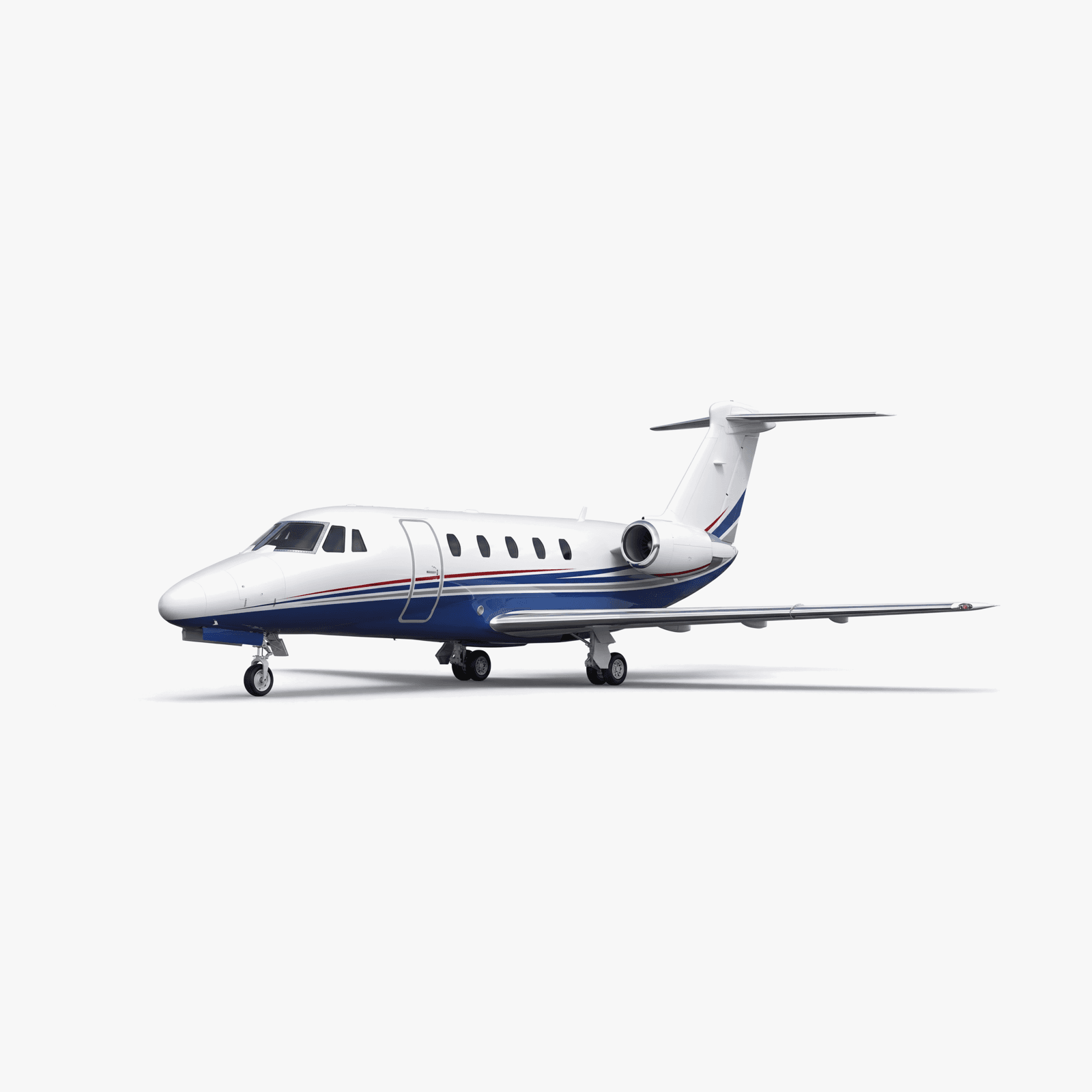 Citation VII Midsize Jet private jet — 3D exterior view from VOLO charter fleet