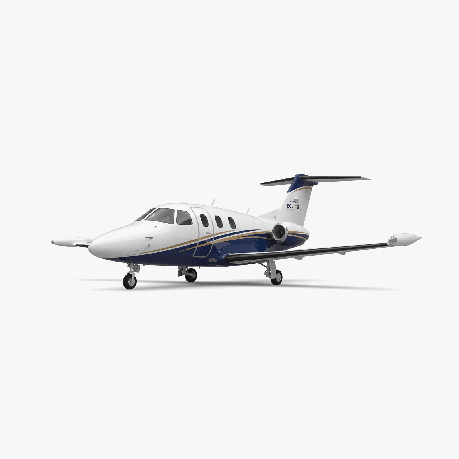 Eclipse 500 Very Light Jet private jet — 3D exterior view from VOLO charter fleet