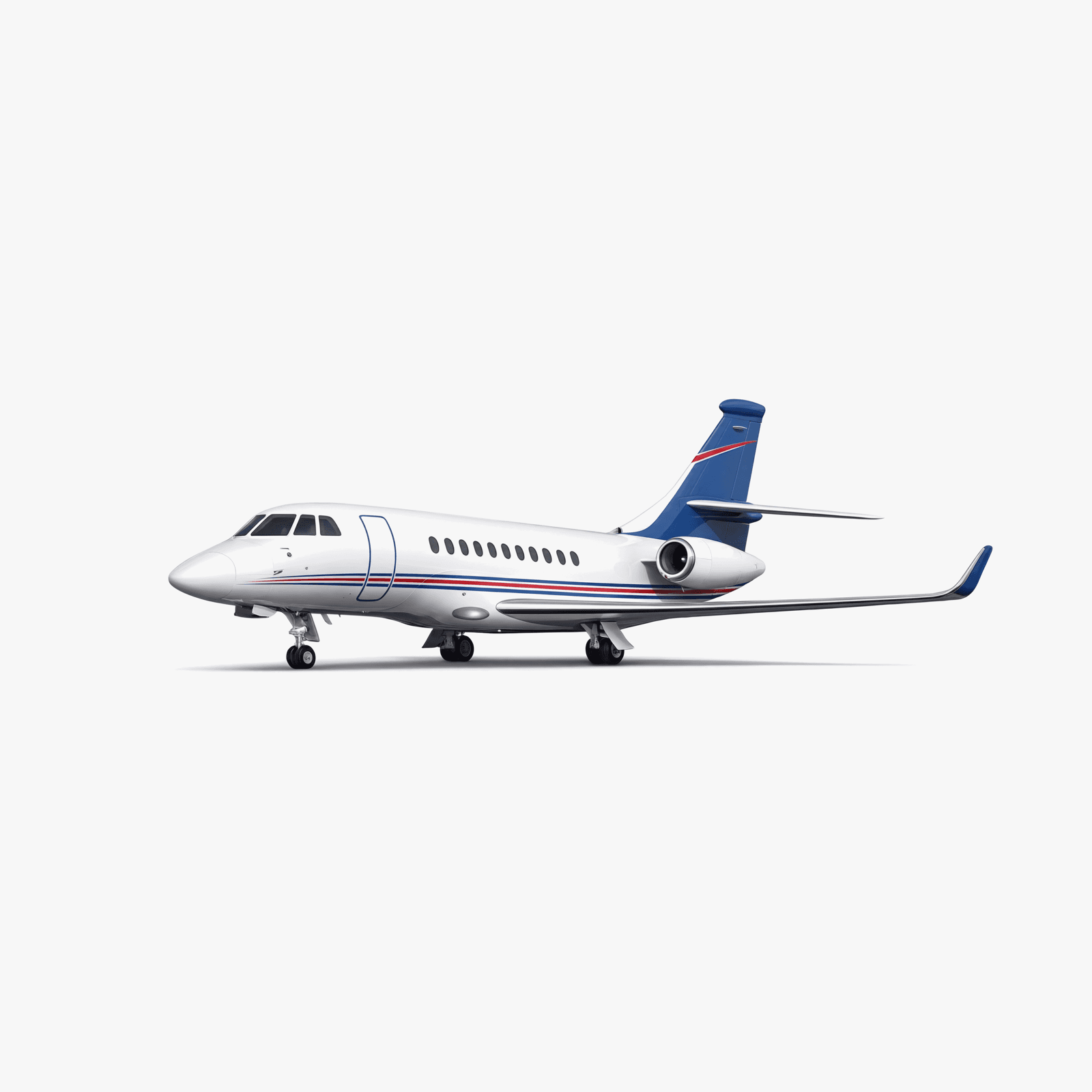 Falcon 900EX Heavy Jet private jet — 3D exterior view from VOLO charter fleet