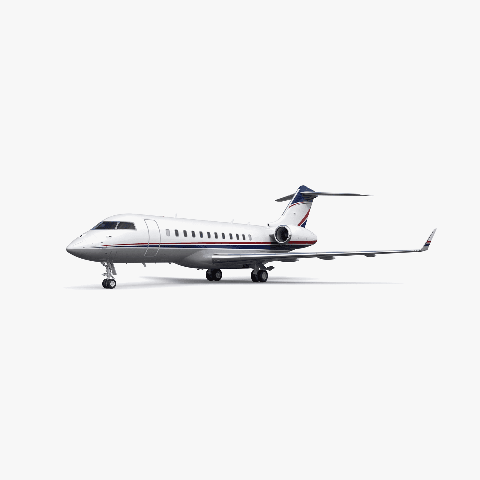 Global 5000 Ultra Long Range private jet — 3D exterior view from VOLO charter fleet