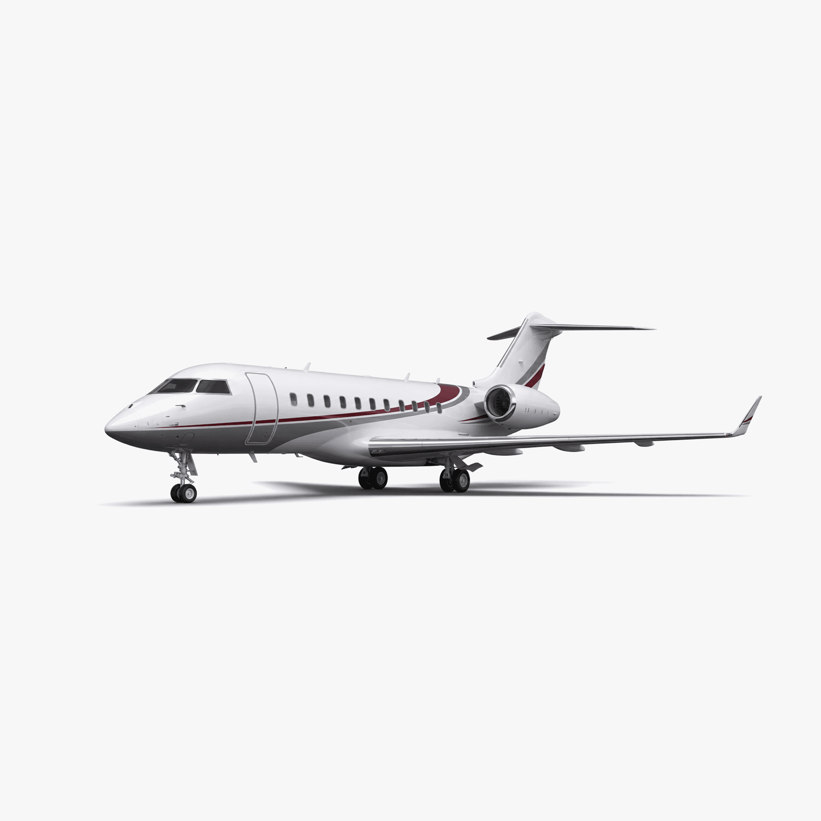 Global 5500 Ultra Long Range private jet — 3D exterior view from VOLO charter fleet