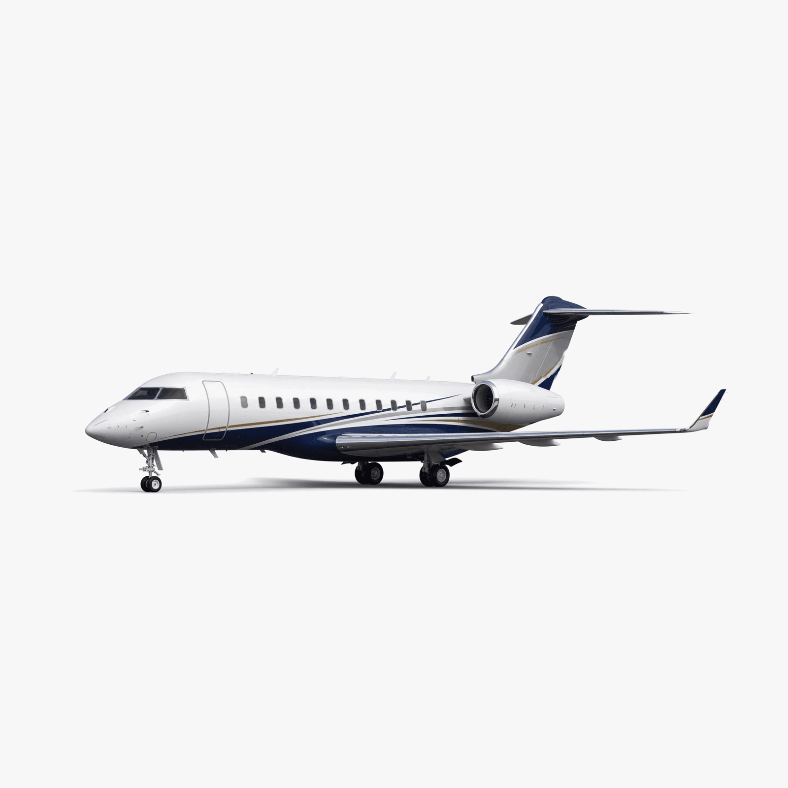 Global 6500 Ultra Long Range private jet — 3D exterior view from VOLO charter fleet