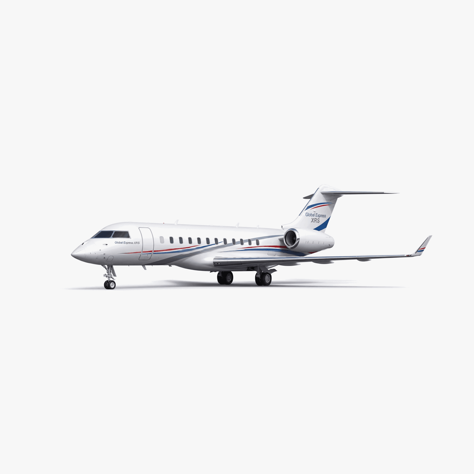 Global Express XRS Ultra Long Range private jet — 3D exterior view from VOLO charter fleet