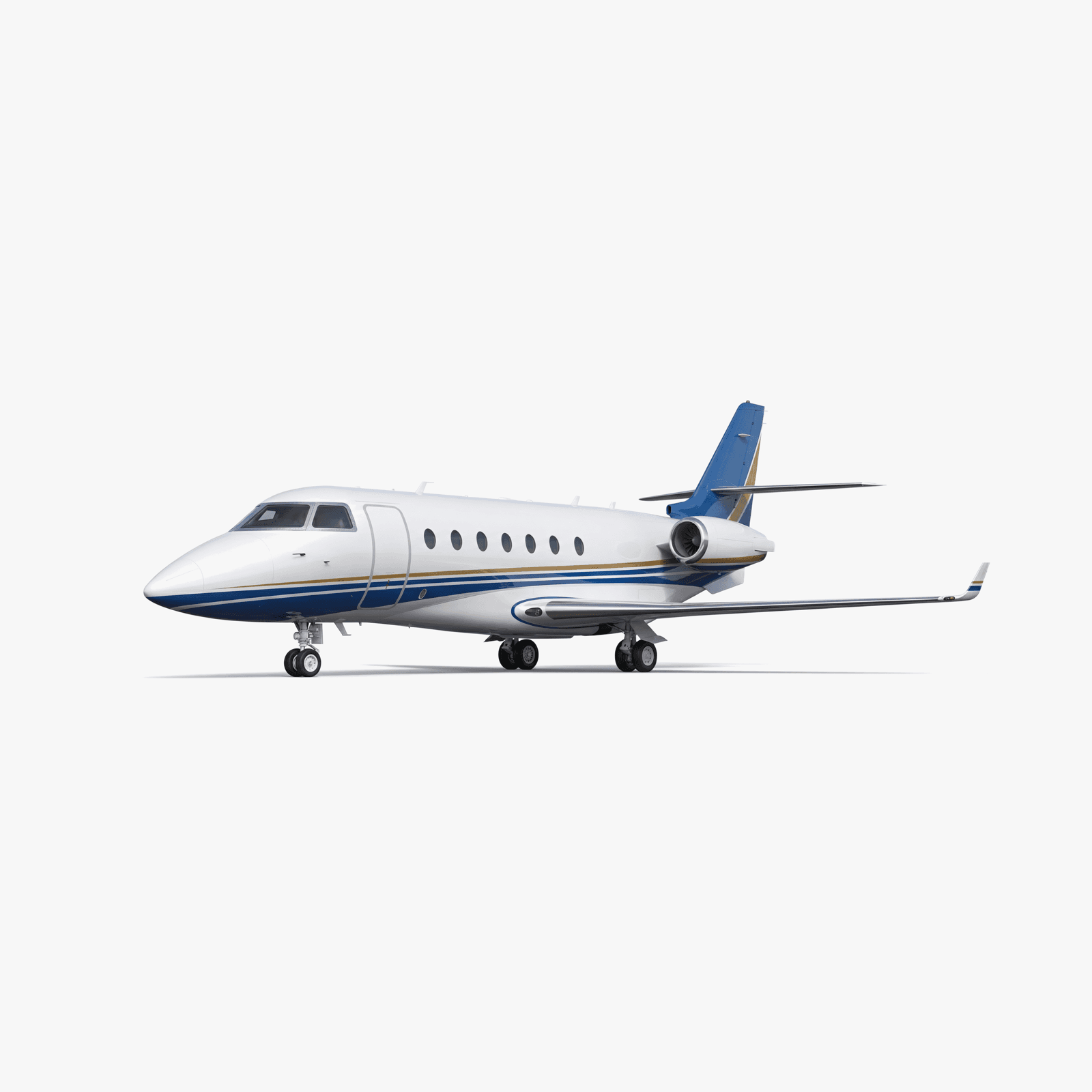 Gulfstream G200 Super Midsize Jet private jet — 3D exterior view from VOLO charter fleet
