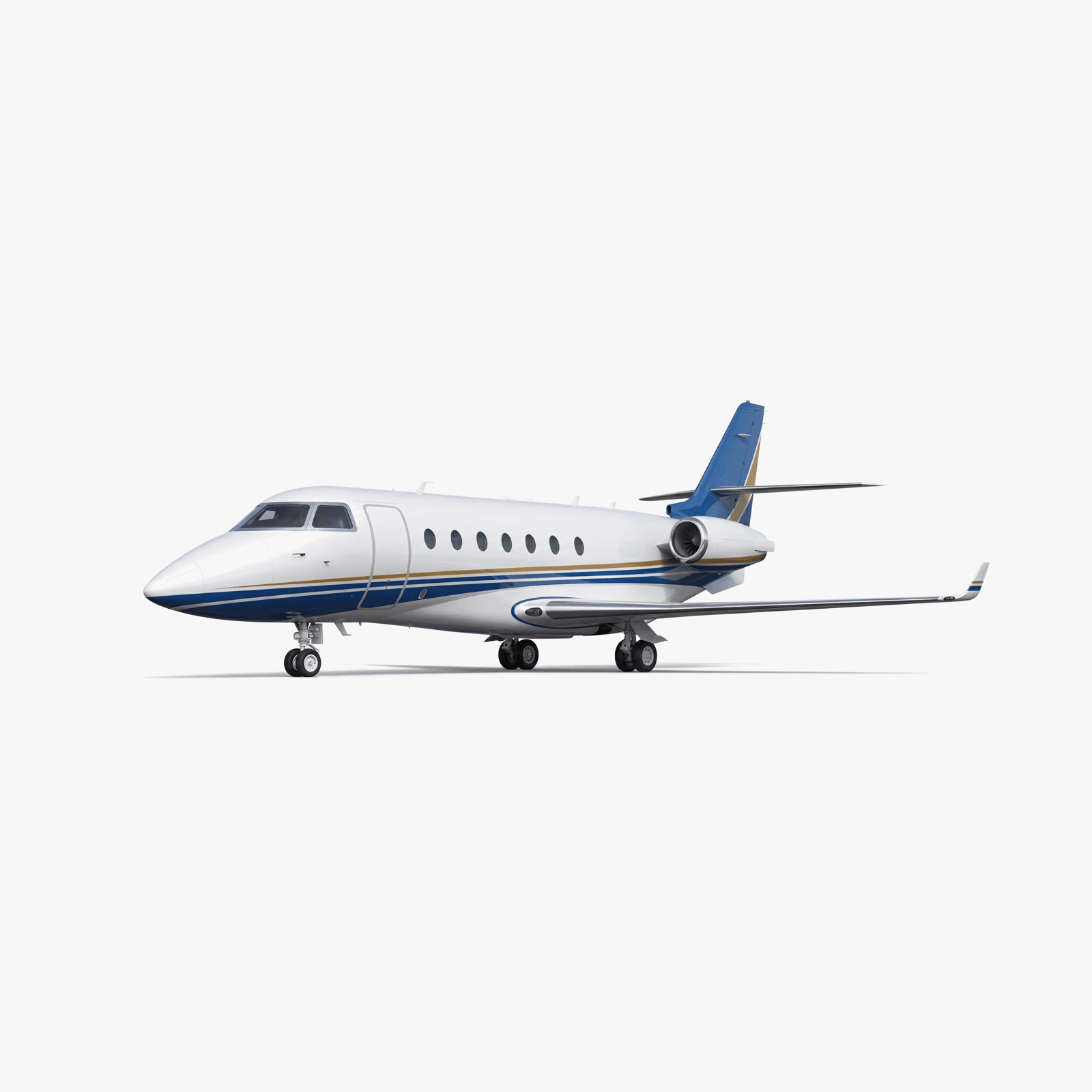 Gulfstream G200 Super Midsize Jet private jet — 3D exterior view from VOLO charter fleet