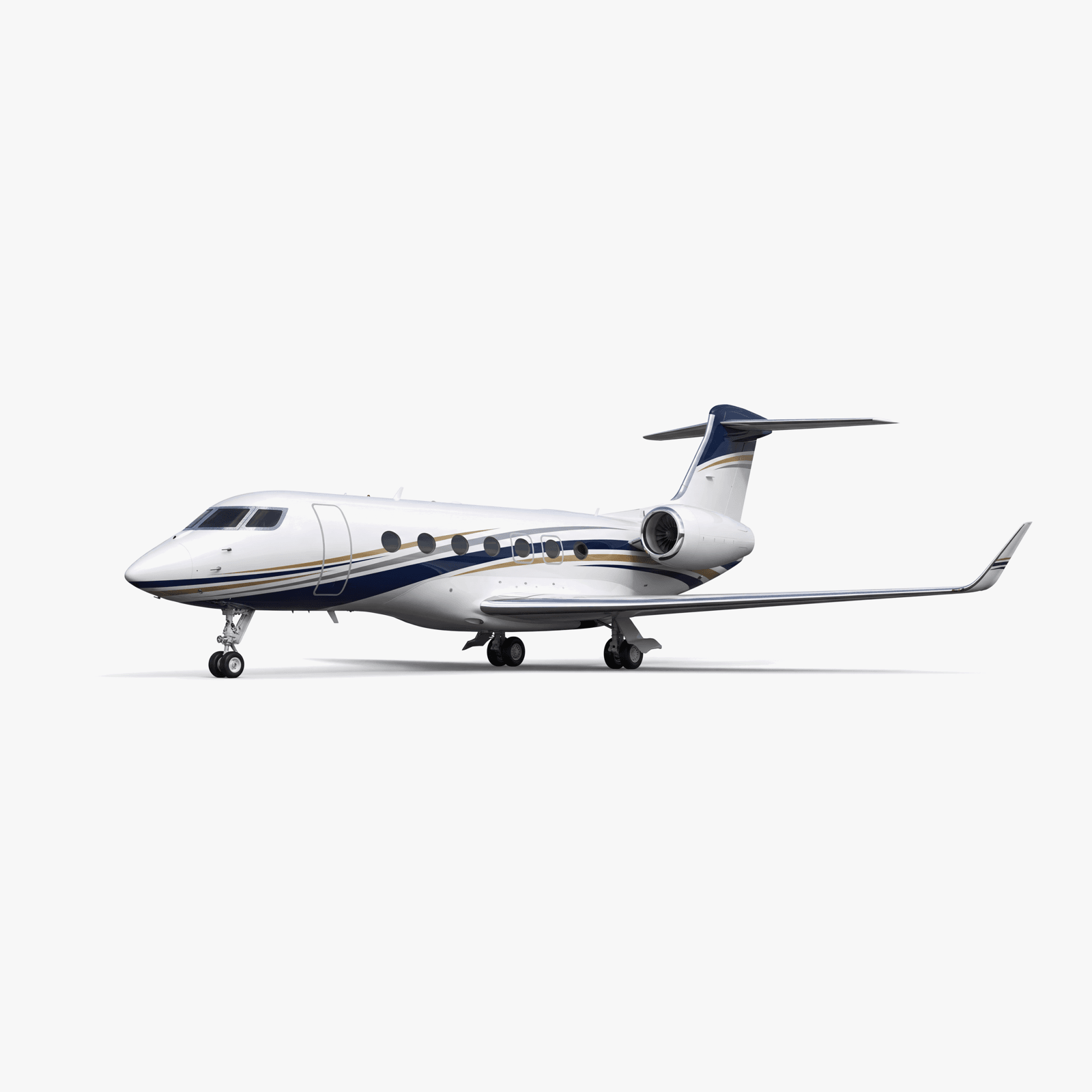 Gulfstream G400 Heavy Jet private jet — 3D exterior view from VOLO charter fleet