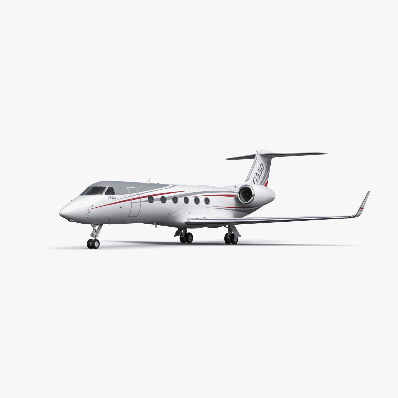 Gulfstream G550 Heavy Jet private jet — 3D exterior view from VOLO charter fleet
