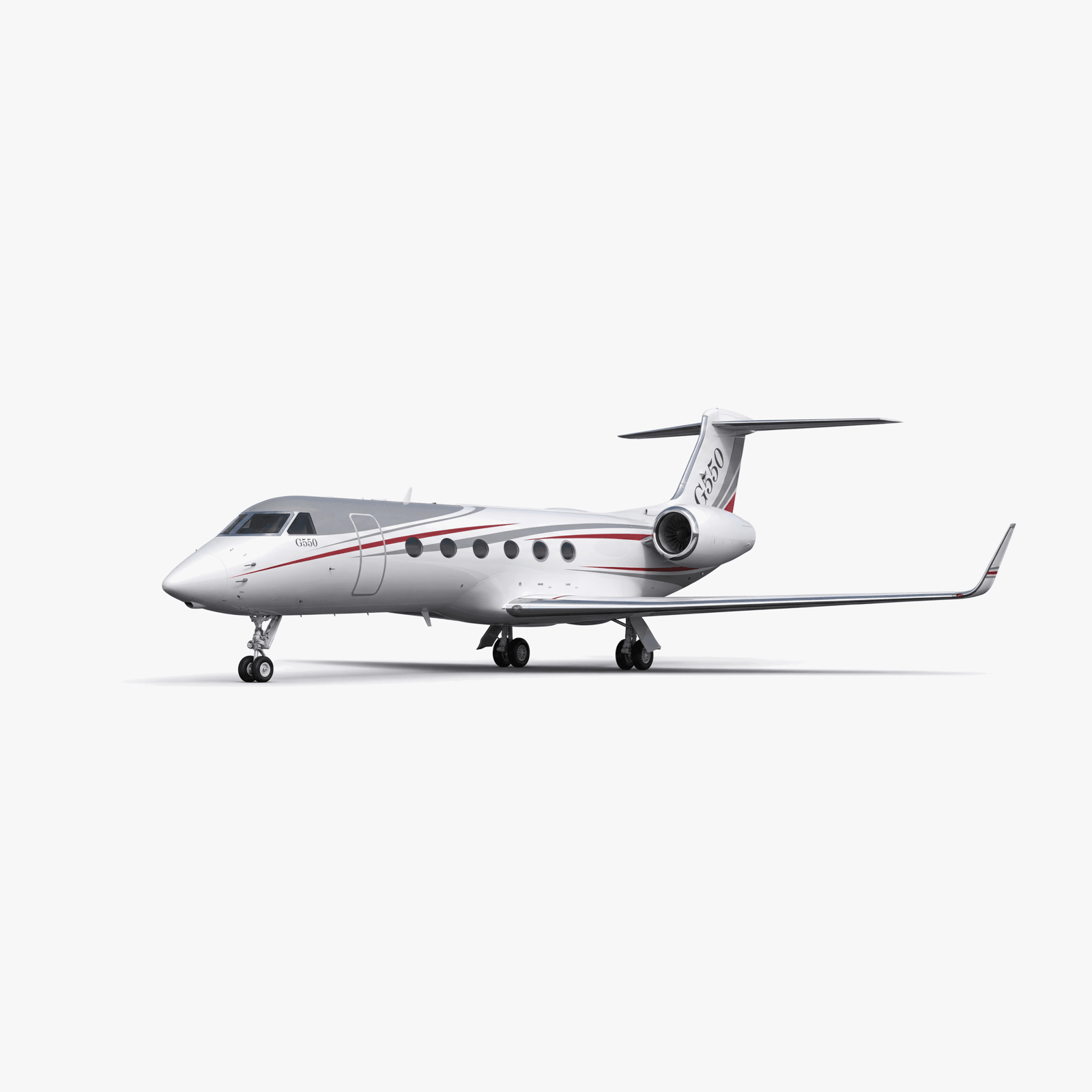 Gulfstream G550 Heavy Jet private jet — 3D exterior view from VOLO charter fleet